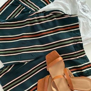 Zara striped cropped pants